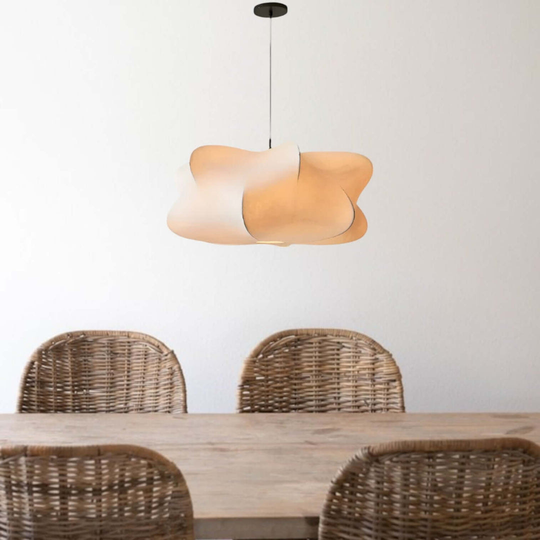 Silk Hanging Lamp, Pendant Light Fixture