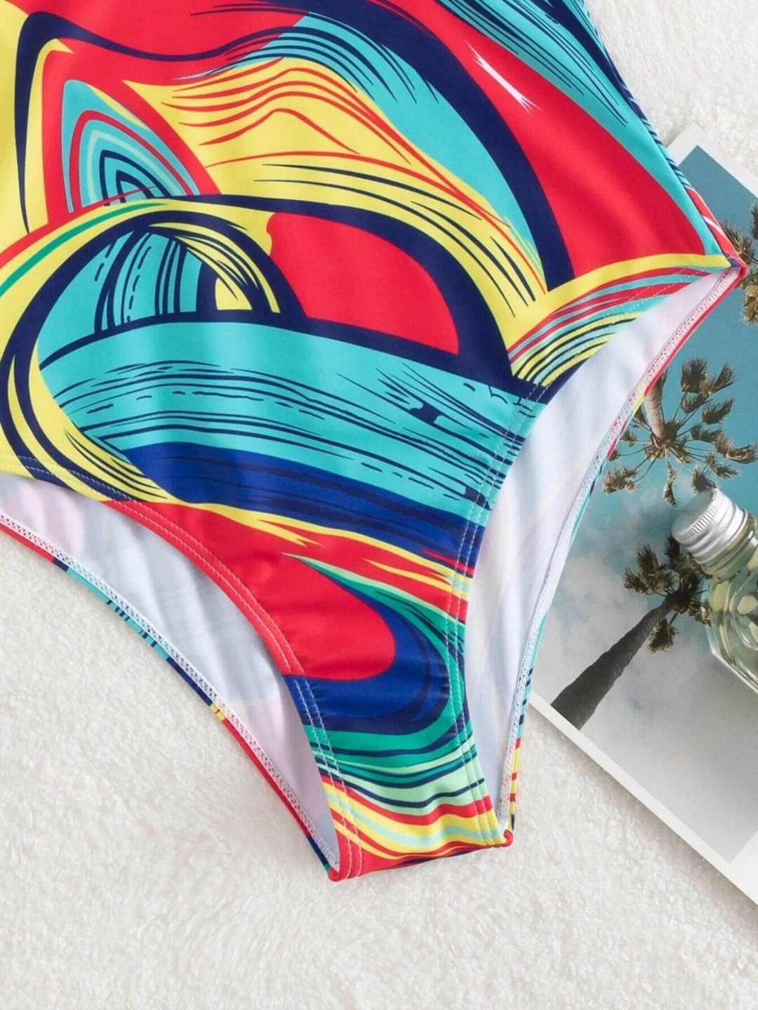 Women's V-Neck One-Piece Swimsuit