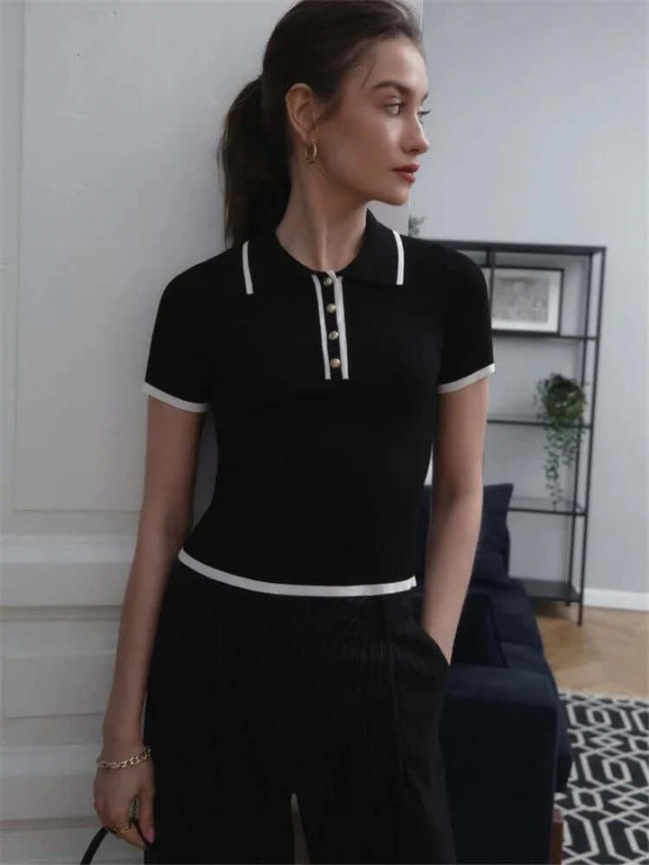 Knitted Polo Shirt