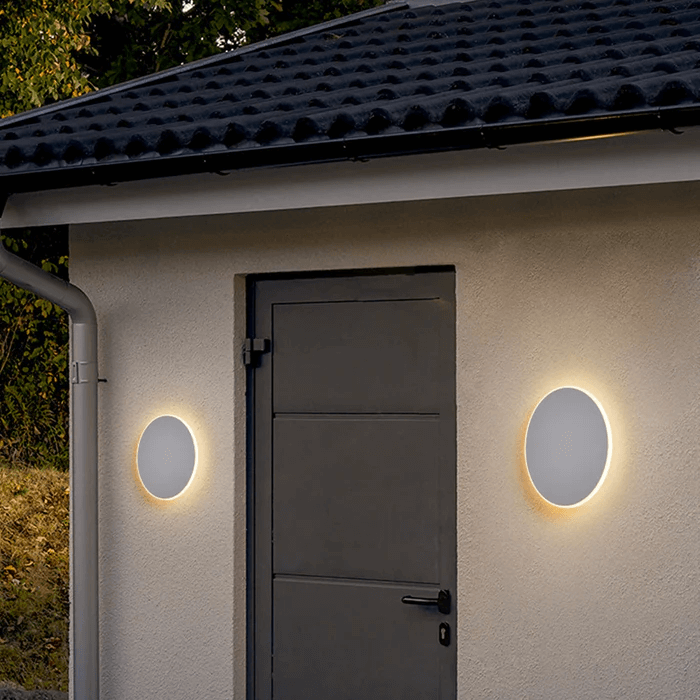 Round Metal LED Outdoor Wall Light