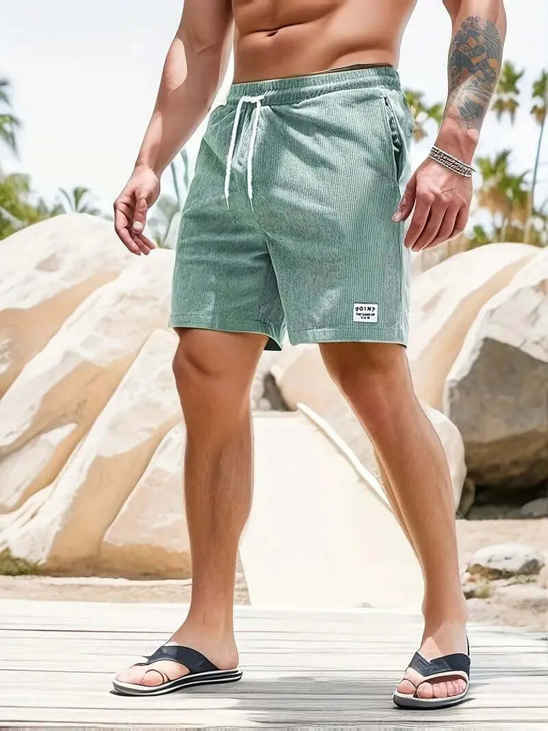 Men's Lightweight Casual Shorts with Drawstring