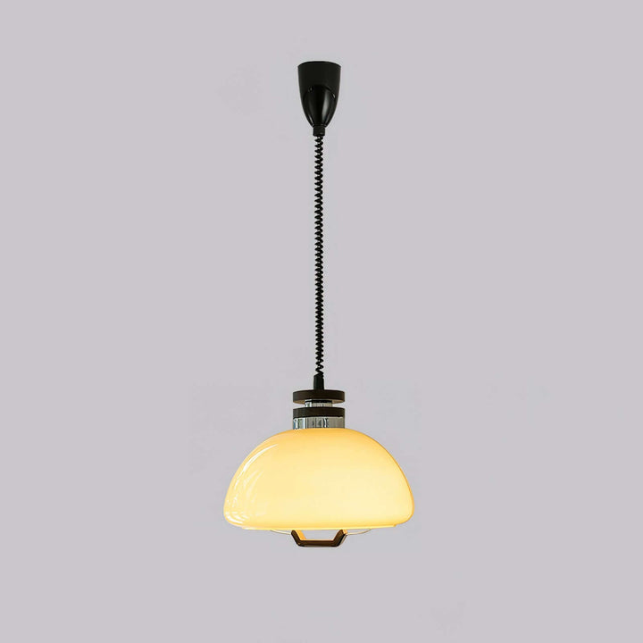 Modern Beige Pudding Pendant Light 40cm