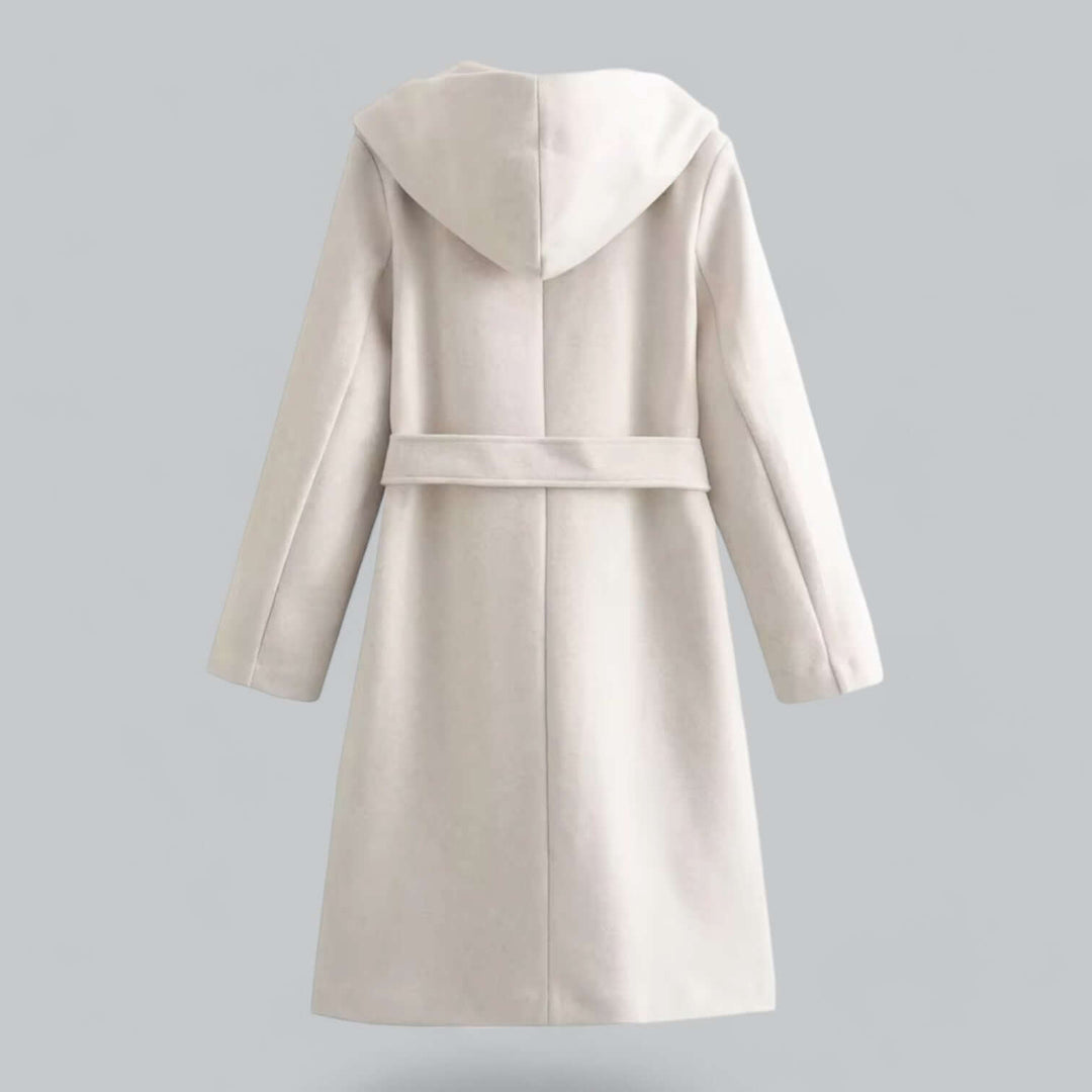 Women's Hooded Long Trench Coat