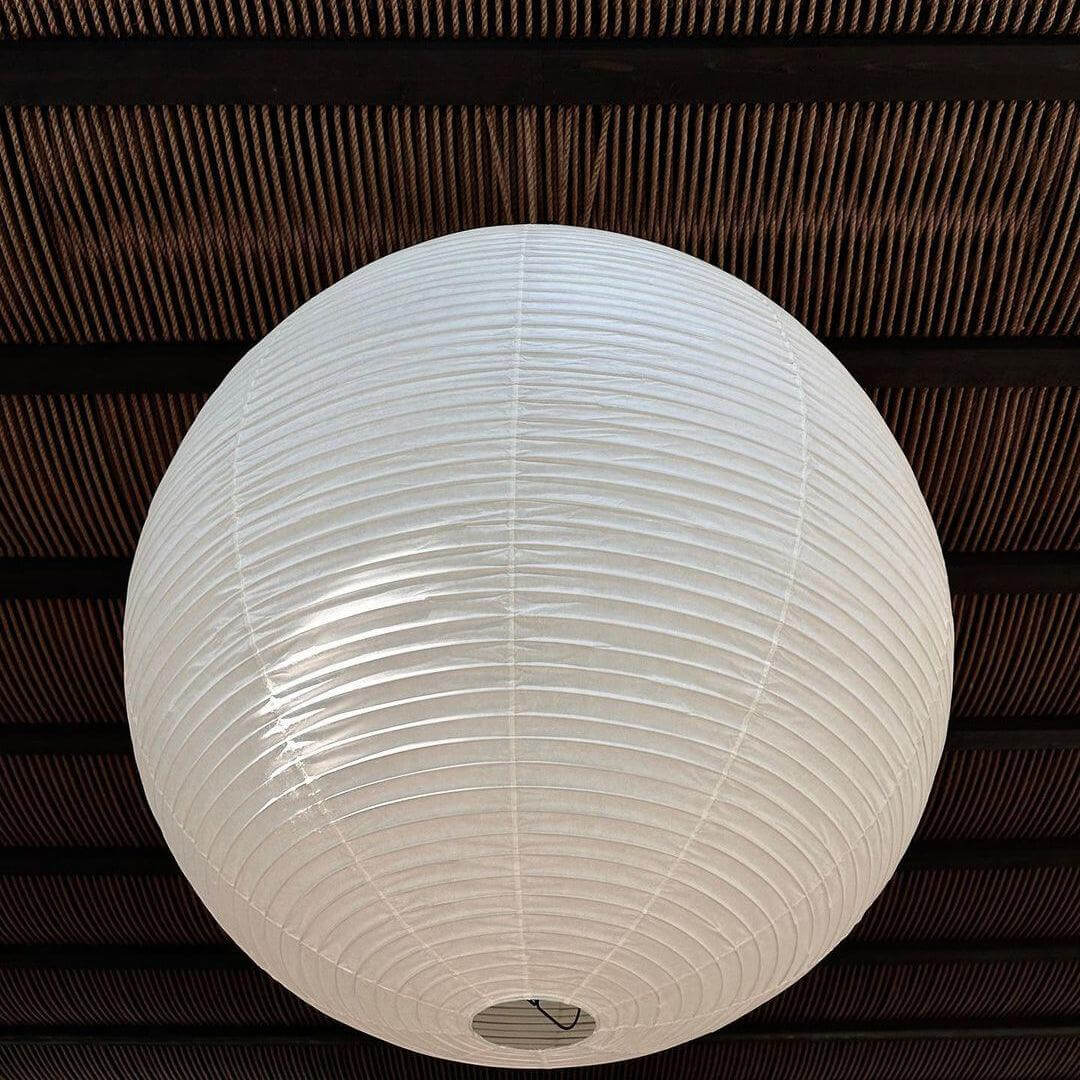 Japanese Cotton Paper Pendant Lamp with Steel Wire