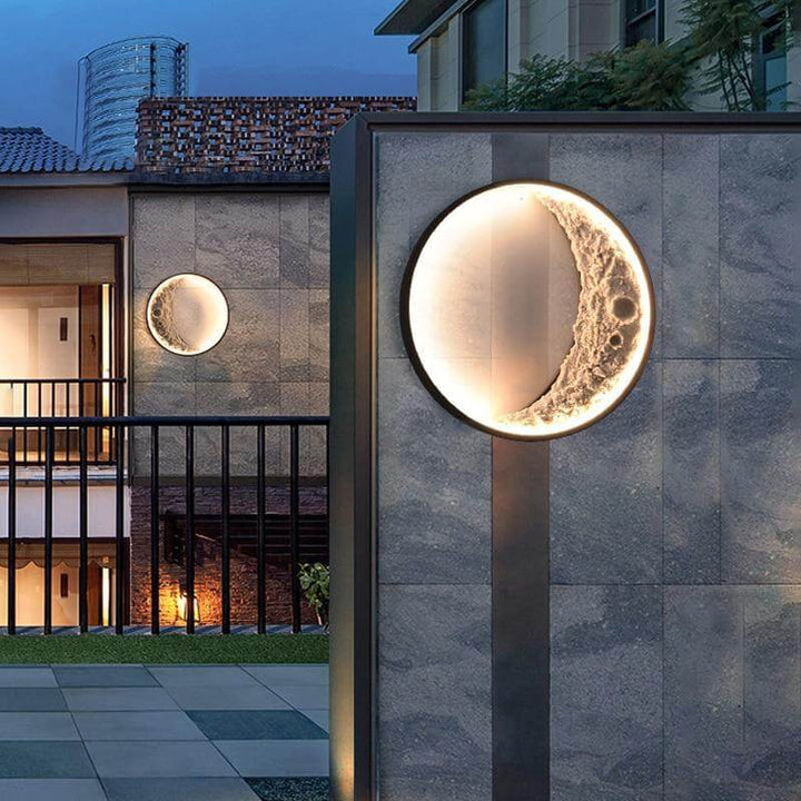 Modern Moon Shape LED Outdoor Wall Light