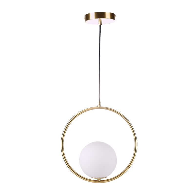 Modern Pendant Lamp with Metal & Glass