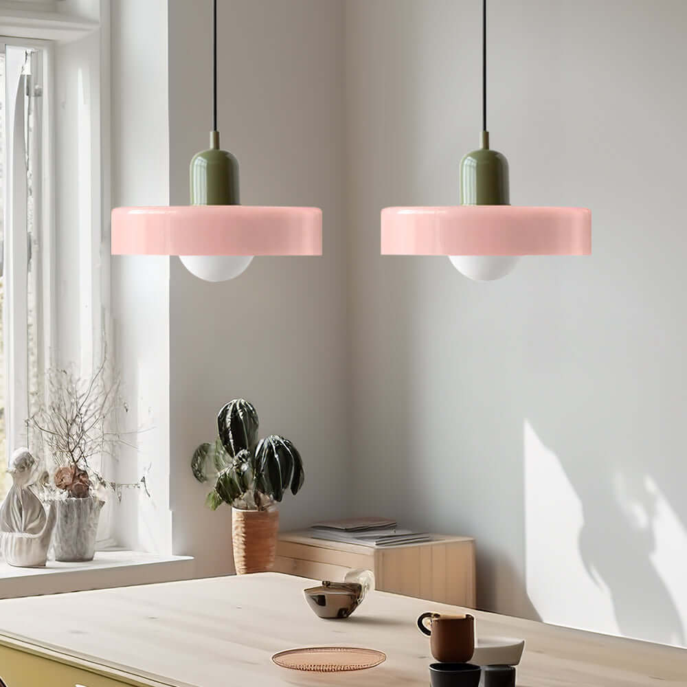 2 Heads Modern Glass Pendant Light