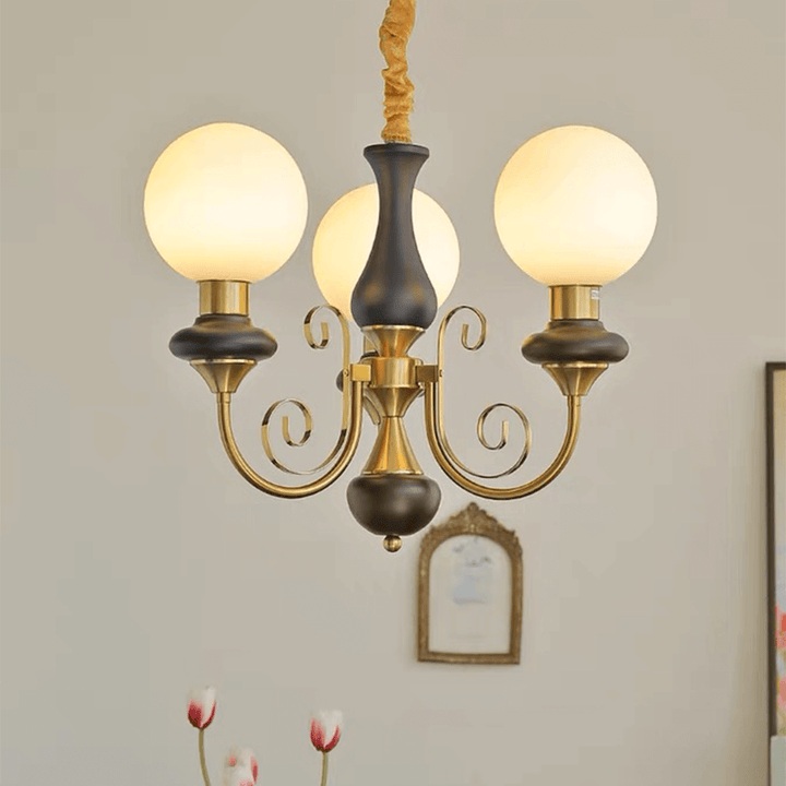 Elegant Green Onyx Chandelier | 3 & 5 Heads