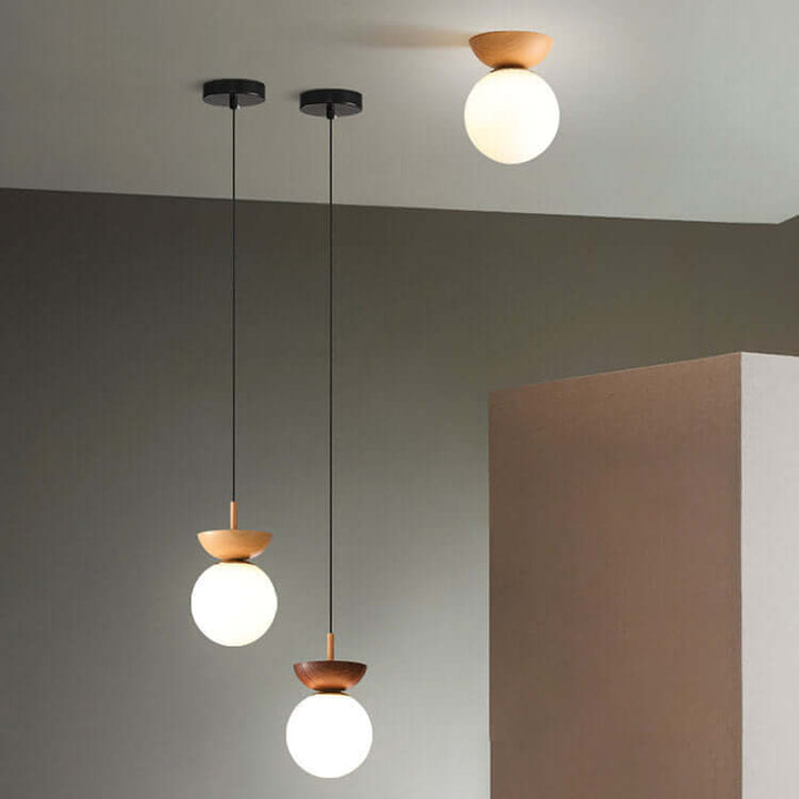 Japanese Style LED Ceiling Pendant Lamp - 3 Color Temps