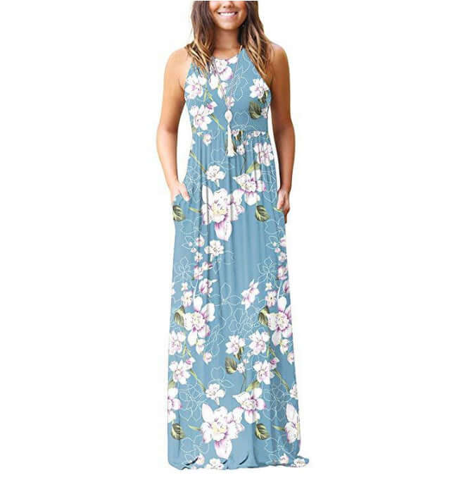 Floral Midi Dress - Breathable & Elegant