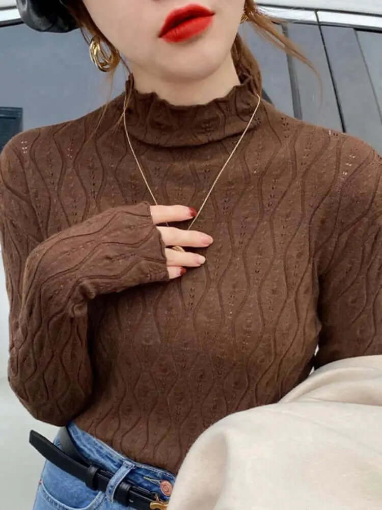 Women's Cashmere Slim Fit Thermal Undershirt