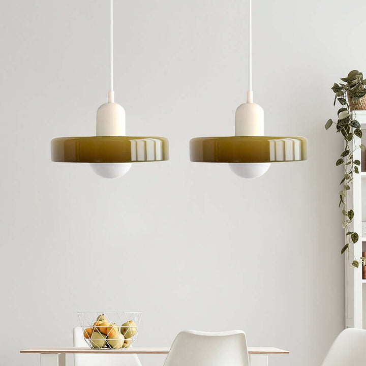 2 Heads Modern Glass Pendant Light