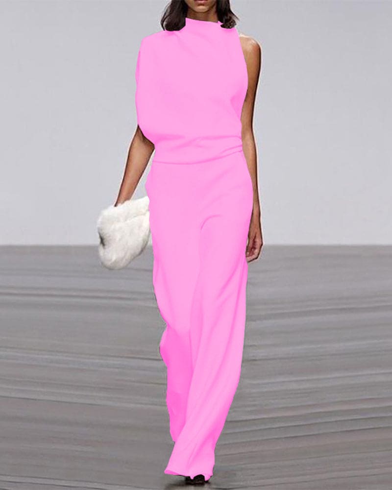 Women's Sleeveless Formal Jumpsuit