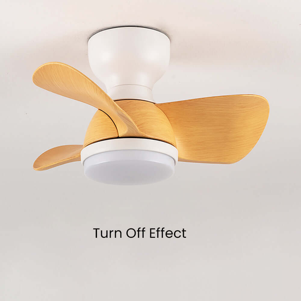 Modern Wooden Ceiling Fan with LED Light
