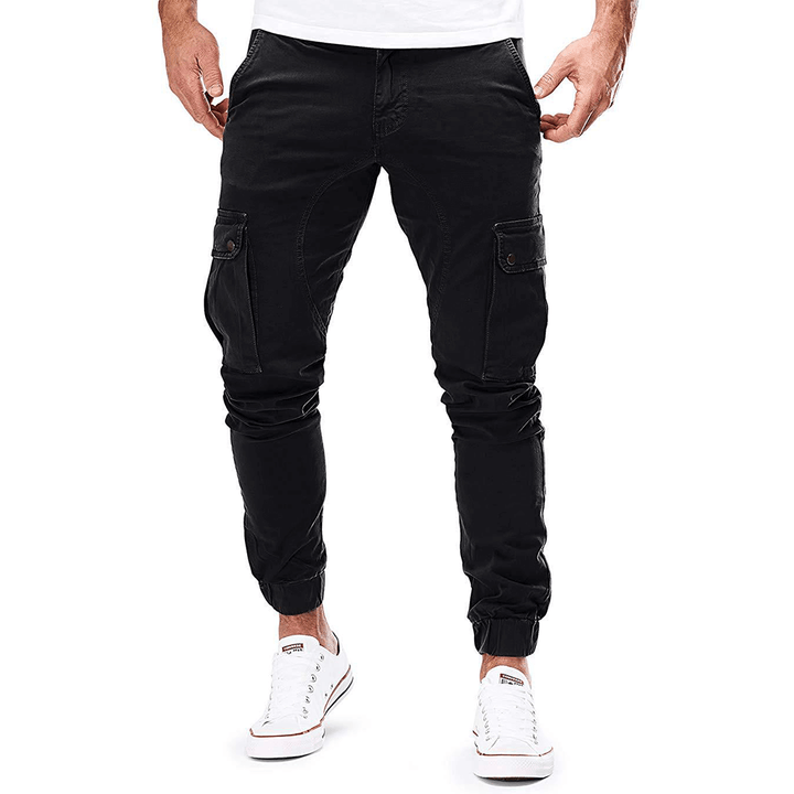 Men's Slim Fit Stretch Cargo Trousers