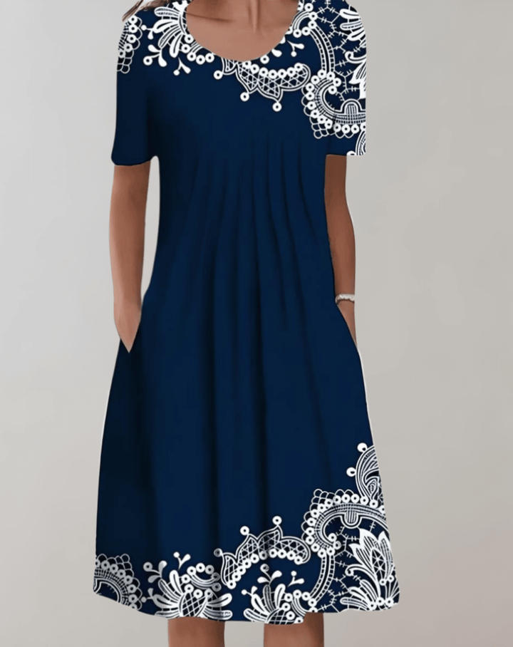Floral Smocked Dress with Pockets