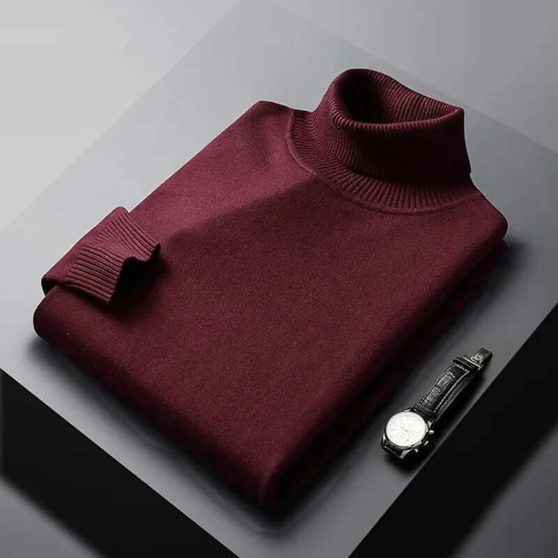 Men's Slim Fit Knitted Turtleneck Sweater