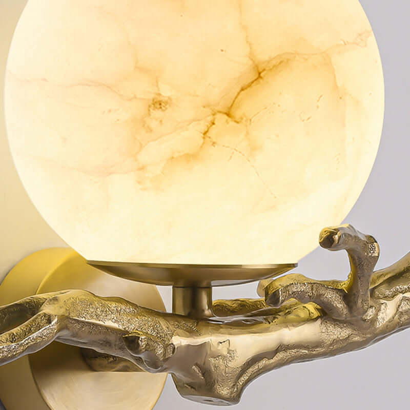 Marble & Copper Wall Lamp