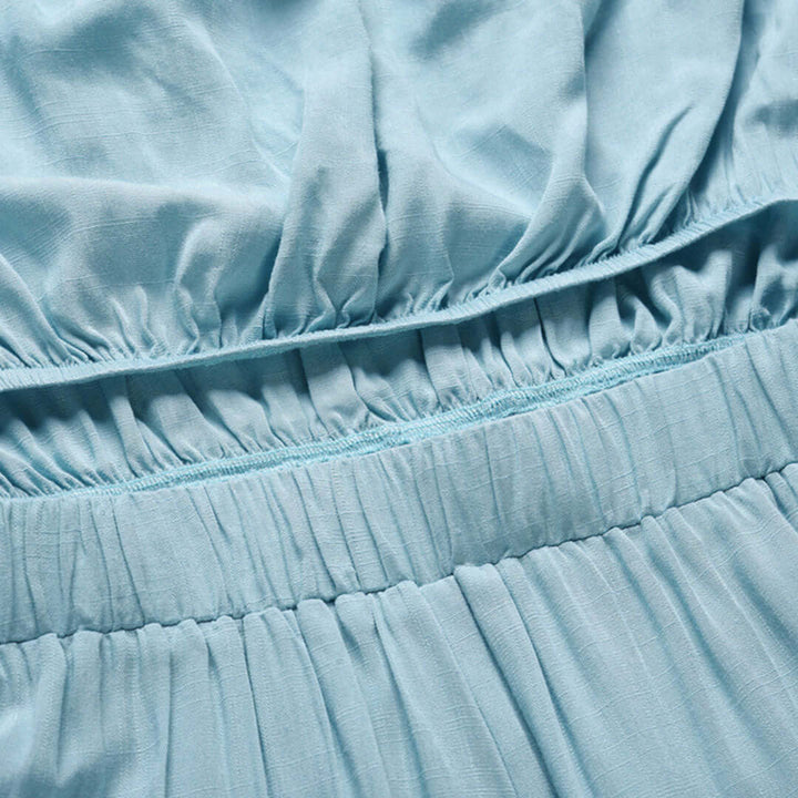 Women's Strapless Casual Jumpsuit with Elasticated Waist