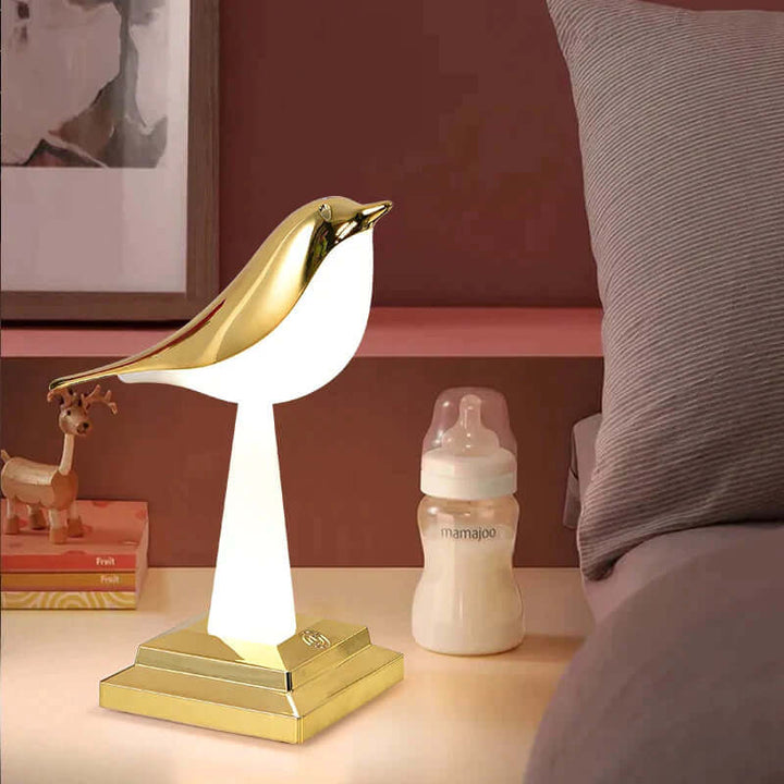 Bird Table Lamp with Touch Control & USB Charging