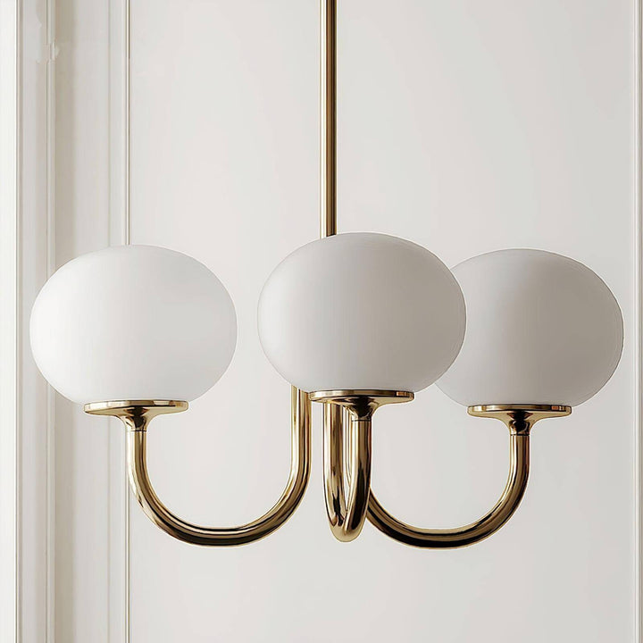 Pink Glass Ceiling Light Fixture Modern Chandelier