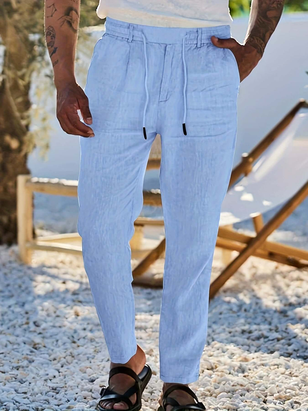 Men's Relaxed Fit Drawstring Pants
