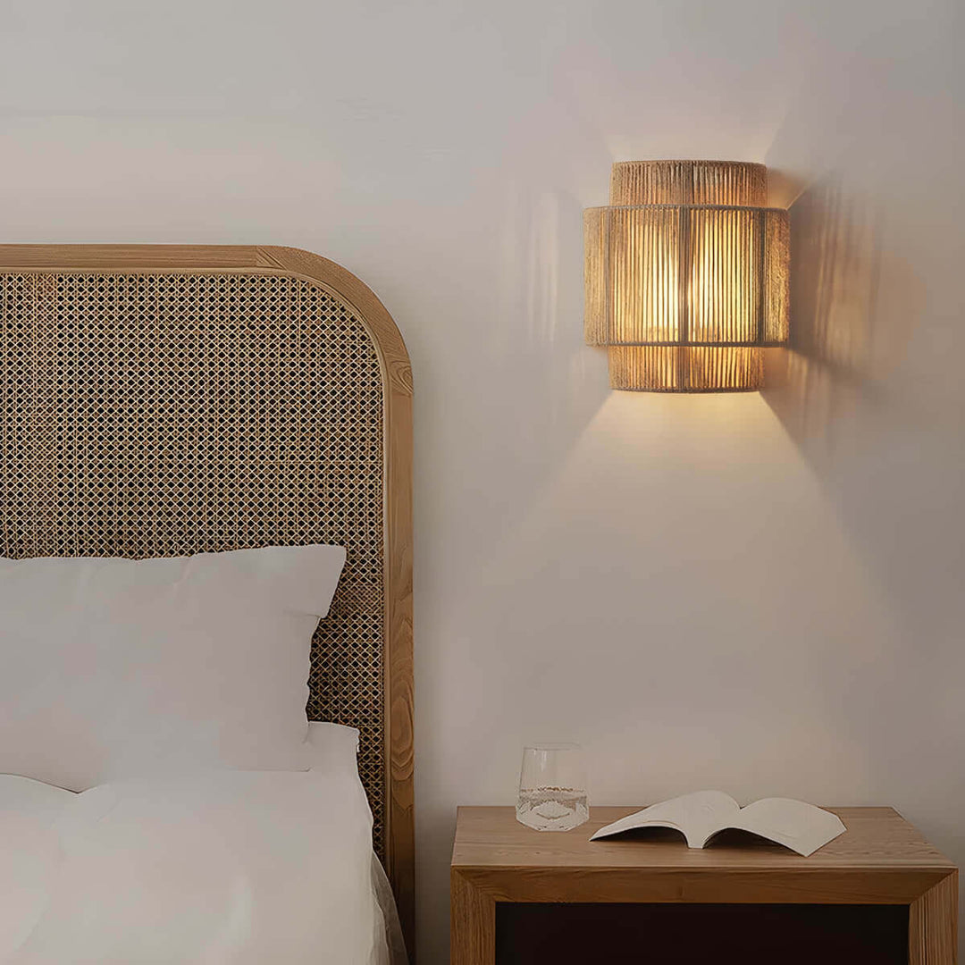 Natural Rope Wall Light 25x23cm