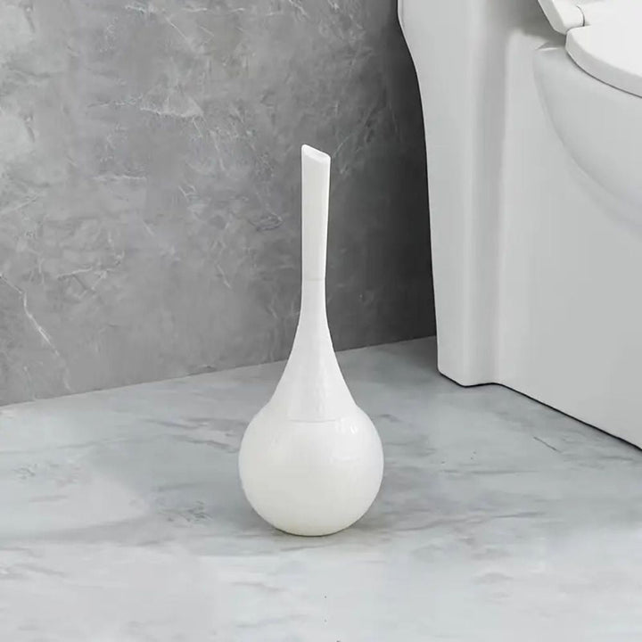 Ivory Pearl modern toilet brush, an elegant bathroom accessory for luxury homes with discreet storage.