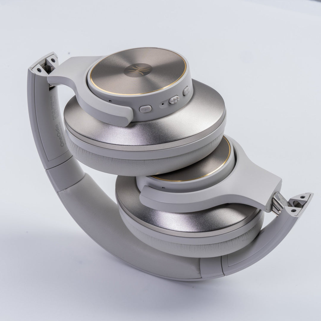 Black wireless over-ear headphones with Bluetooth and hybrid active noise cancellation, featuring memory foam earcups and USB