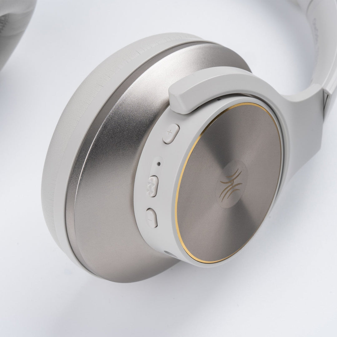 Black wireless over-ear headphones with Bluetooth and hybrid active noise cancellation, featuring memory foam earcups and USB