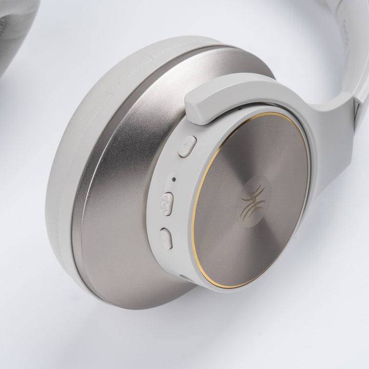 Black wireless over-ear headphones with Bluetooth and hybrid active noise cancellation, featuring memory foam earcups and USB