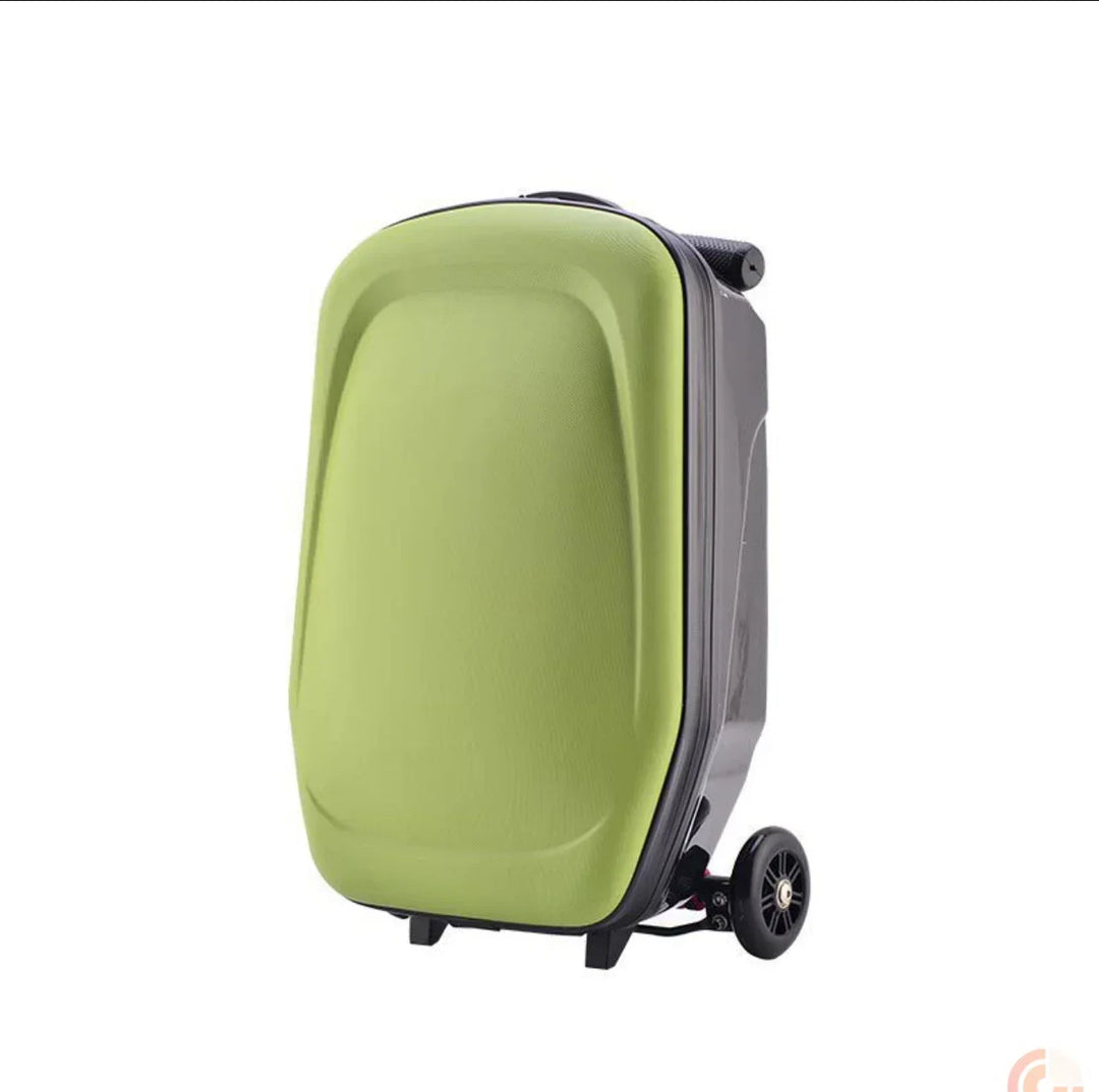 Foldable scooter suitcase, a versatile ride-on cabin trolley for kids & teens, making travel fun & easy.
