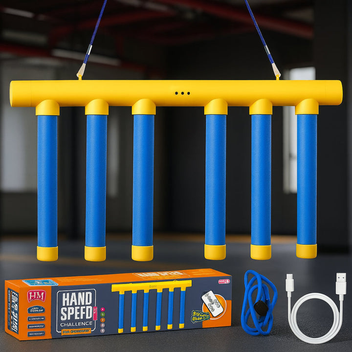 Kids' reflex trainer game. Improve reaction time & hand-eye coordination with this falling stick challenge.