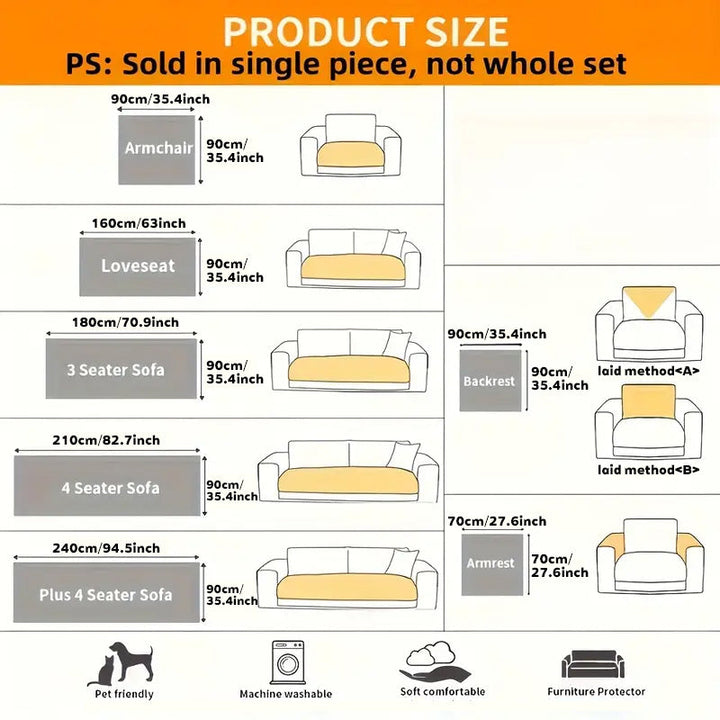 Bohemian non-slip plush sofa cover with vibrant colors and anti-slip design, perfect for stylish living room decor.