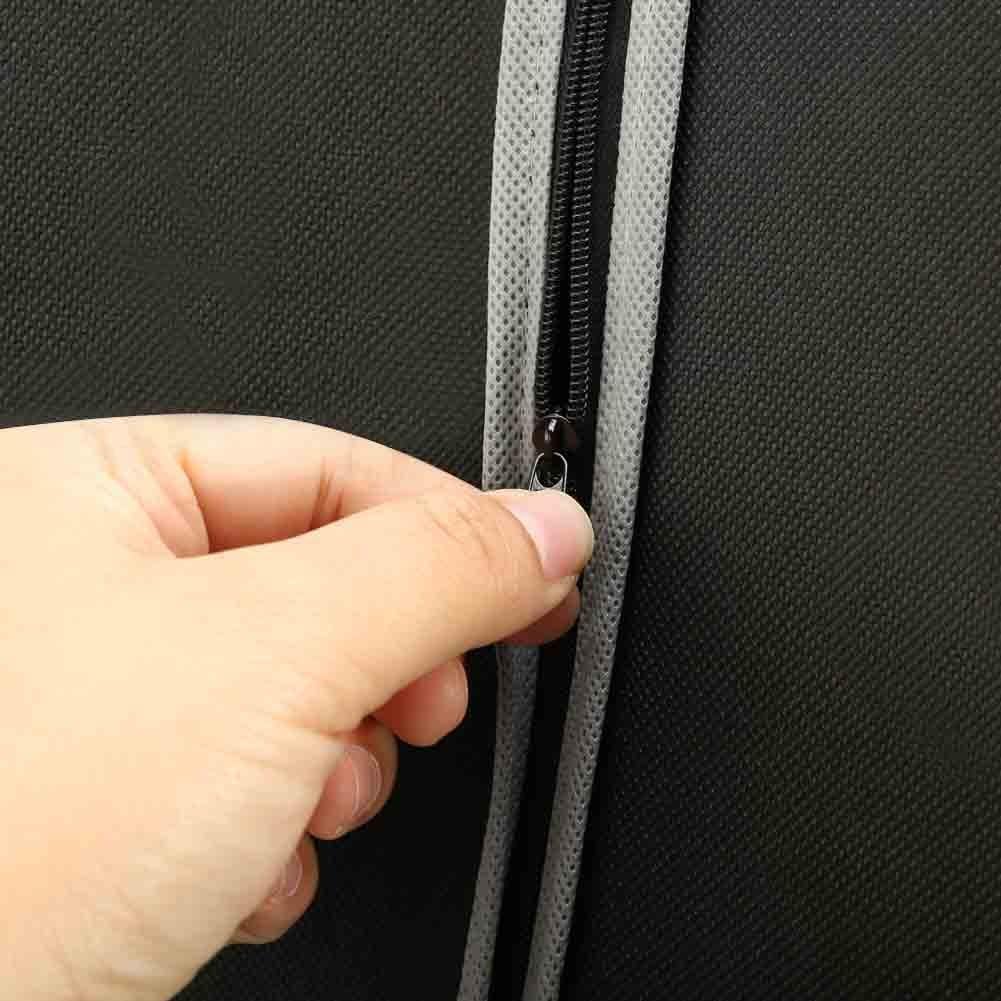 10-pack breathable suit & dress covers with window for home wardrobe, closet organization & travel.