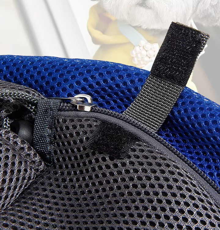 "Breathable pet carrier shoulder bag, grey with padded strap, for small dogs and cats, perfect for travel and comfort."