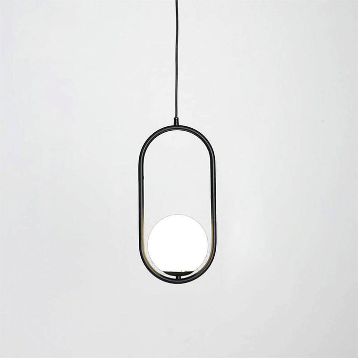 Modern Pendant Lamp with Metal & Glass