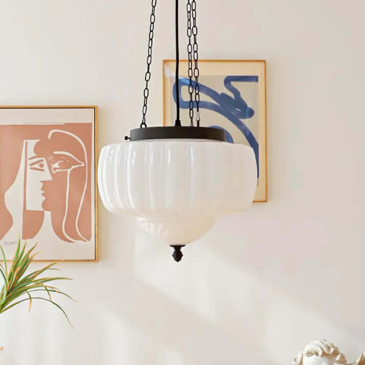 Modern White Pendant Light Fixture