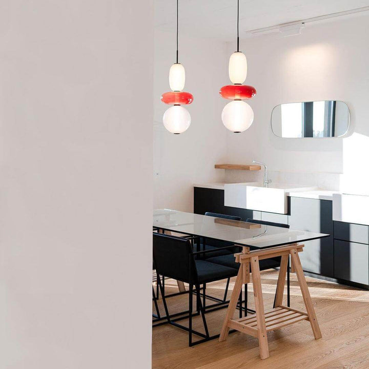 Colorful Glass Pendant Light - Modern Hanging Lamp