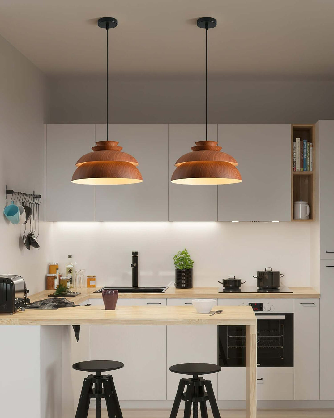 Modern Aluminum Pendant Lamp 33cm Dia - Home Lighting