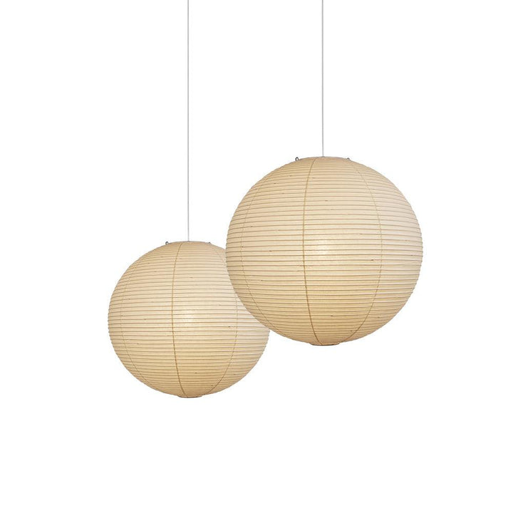 Japanese Cotton Paper Pendant Lamp with Steel Wire