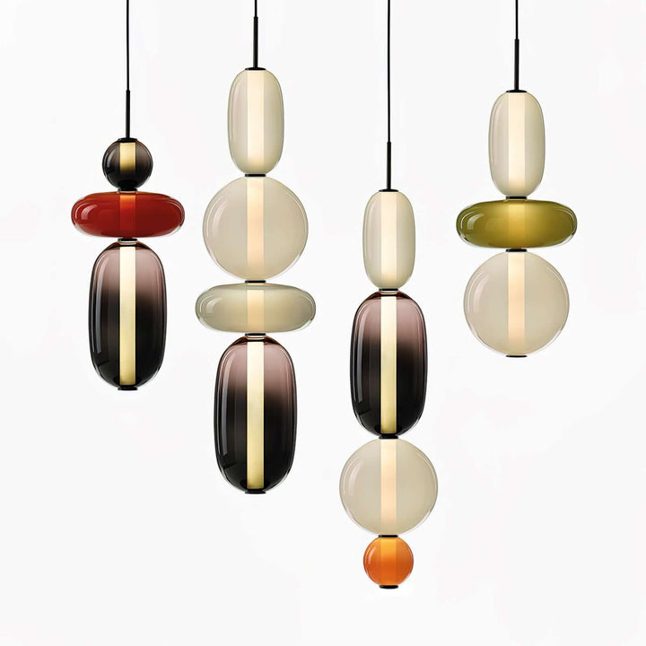 Colorful Glass Pendant Light - Modern Hanging Lamp