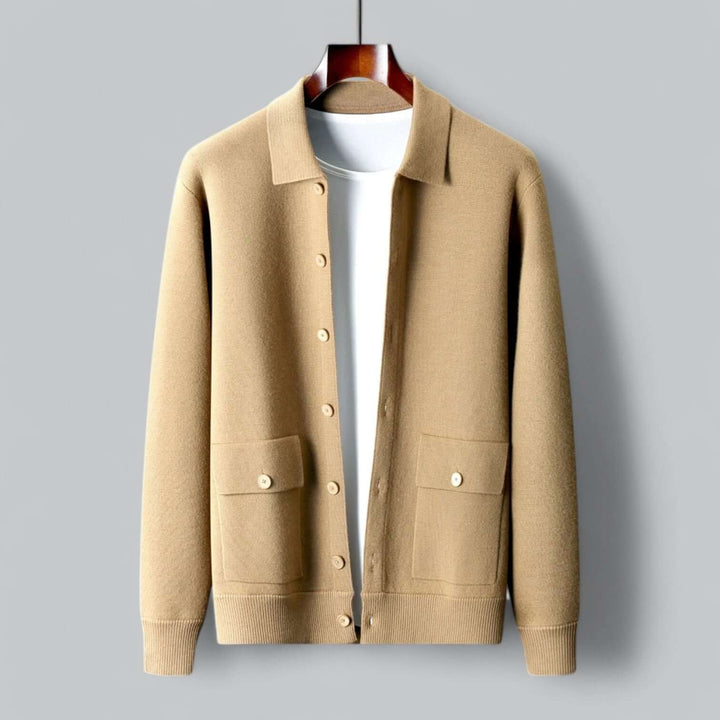 Men's Cashmere Blend Cardigan Jacket