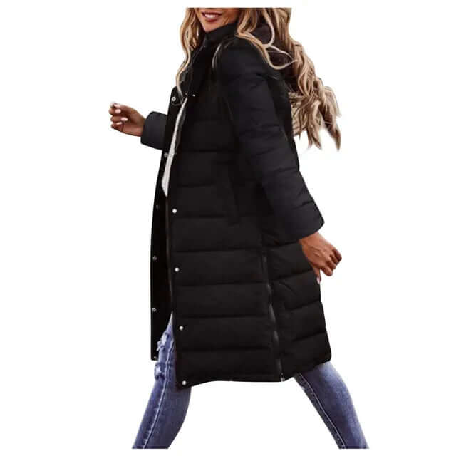 Women's Padded Winter Coat with Hood