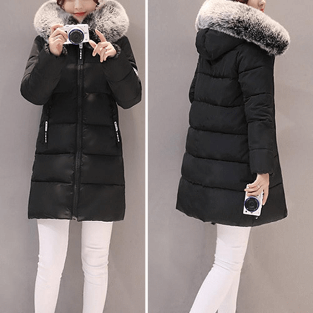 Windproof Puffer Coat for Women