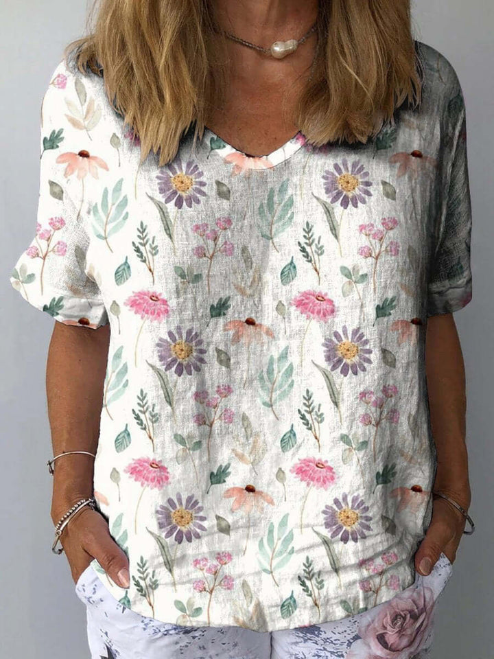 Women's Vintage Floral Casual Shirt