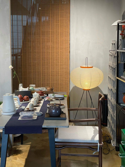 Elegant Paper Floor Lamp with Diffused Lighting