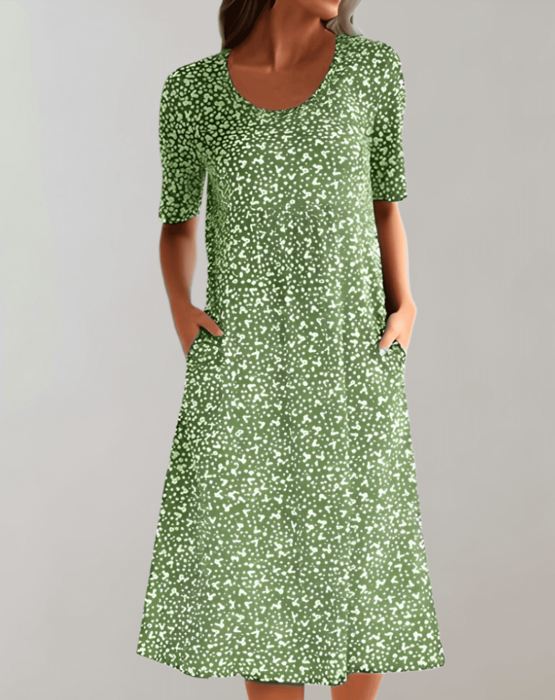 Women's Lightweight Summer V-Neck Dress