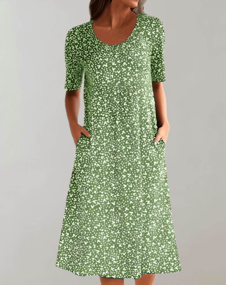 Women's Lightweight Summer V-Neck Dress