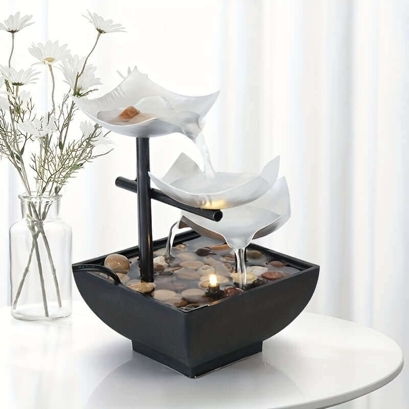 Tabletop Electric Water Fountain with Light
